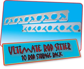 Ultimate Rod Sitter - 10 Fishing Rod Storage Rack