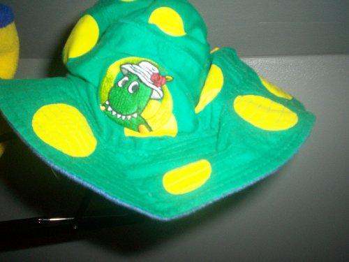 The Wiggles Reversible Dorothy the Dinosaur Blue Jean Hat, Great Halloween Costume Accessory
