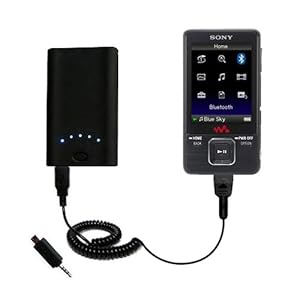 High Capacity Rechargeable External Battery Pocket Charger for the Sony Walkman NWZ-A828 - uses Gomadic TipExchange Technology