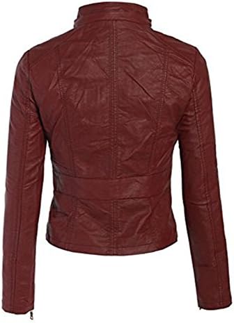 Standard Leather Womens MotorcycleLambskin Leather Jacket SL00916 - Medium