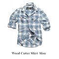 Surplus Raw Vintage Hemd Wood Cutter Shirt - blau - bis 5XL
