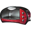 Chef Pepin CH48555 Stainless-Steel Toaster Oven with Broiler Function, Metallic Red
