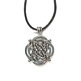 Celtic Spiritual Strength Pewter Pendant on Corded Necklace, Celtic Harmony Collection