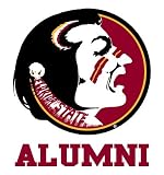 FLORIDA STATE SEMINOLES ALUMNI clear vinyl decal car truck FSU sticker