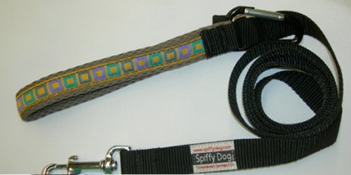 Tan Squares Air Dog Leash Lead Wide