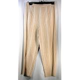 August Silk Logic Pants Tan and White by Shoe Hotline