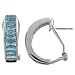 Sterling Silver CZ Aquamarine Hoop Earrings