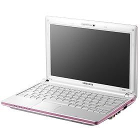Samsung NC10 10.2-inch Netbook, Atom N270, 1.6GHz, 1GB RAM, 160GB HDD, Windows XP Home, Pink