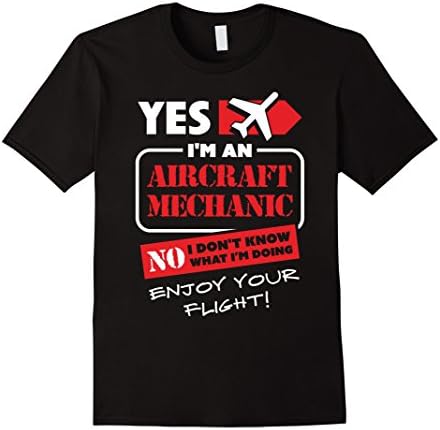 Men's I'm An Aircraft Mechanic - What I'm Doing Enjoy Your Flight! 2XL Black