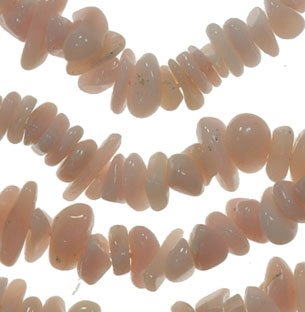 Pink Peruvian Opal Strand Smooth Chips Nugget Beads 7mm-10mm 15.5