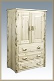 Log Furniture - Armoire - Unfinished