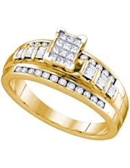 0.50CTW DIAMOND INVISIBLE RING