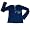 Junk Food - Girls Long Sleeve Henley Tee Shirt, Navy (Size 12)