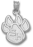 Sam Houston State Bearkats 5/8 Paw Pendant - Sterling Silver Jewelry