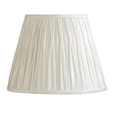 Laura Ashley SFP410 Classic 10.5-Inch Pinched Pleat Shade, Vanilla