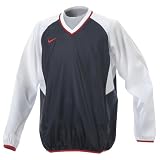 NIKE（ナイキ） ベースボール メンズ ダイヤモンドレディウーブンアンラインドL／Sトップ ダークオブシディアン／ホワイト