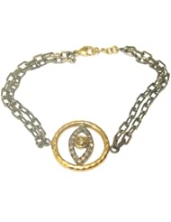 14kt Solid Yellow Gold Diamond Pave Chain Bracelet Fashion Jewelry