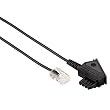 Hama DSL-Box Anschlusskabel (z.B. f�r Alice Box) (TAE F-Stecker, Modular Stecker 8p2c, 3m) schwarz