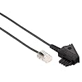 Hama DSL-Box Anschlusskabel (z.B. f�r Alice Box) (TAE F-Stecker, Modular Stecker 8p2c, 3m) schwarz