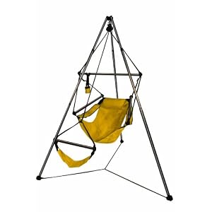 Hammaka 4026-HMKA Hammock Chair and Portable Tripod Stand, Yellow Aluminum by 