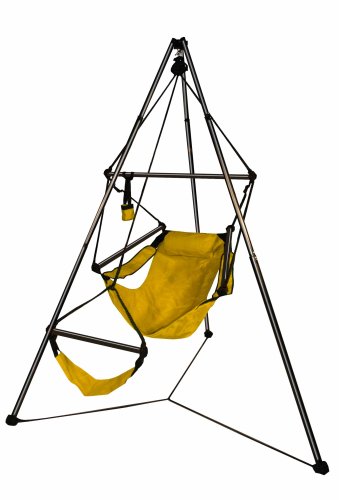 Hammaka 4026-HMKA Hammock Chair & Portable Tripod Stand, Yellow Aluminum