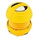 XBOOM Mini Portable Capsule Speaker with Rechargeable Battery and Enhanced Bass+ Resonator - Yellow