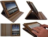 SD TabletWear LuxFolio iPad 2 Luxury Tan Leather Case - With Sleep Sensor Support