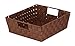 Honey-Can-Do Woven Tray w Handles- Brown STO-03049 Brown
