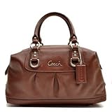 Coach Leather Ashley Sabrina Duffle Convertiable Satchel Bag Purse 15445 Walnut