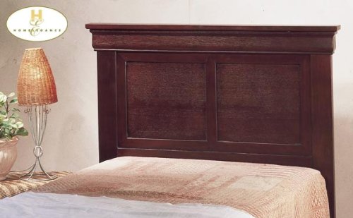 Cherry Finish Hardwood Twin Size Panel Headboard