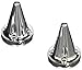 Kuryakyn 6249 Motorcycle Handlebar Accessory: Stiletto Hand Grip End Cap, Chrome, 1 Pair
