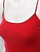 Bozzolo Women's Adjustable Spaghetti Strap Built In Bra Shelf Cami Tank Top Plus Size