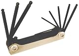 Inch, Set of 9 hex wrenches for screws most commonly used (across flats), 4 1/4