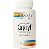 Solaray Capryl Sodium and Resin-Free Capsules,100 Count