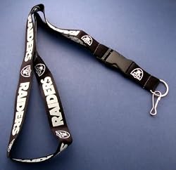 Oakland Raiders Lanyard Keychain