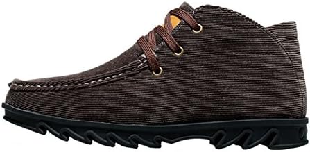 Mulinsen Christmas Men's Winter Cotton Flannel Shoes(10D(M)US,dark-brown)