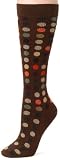 Ozone Design Men's-Unisex Dots To Dots Sock,Chocolate,9-13U