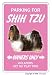 shih_tzu9shih tzu - SHIH TZU Novelty Sign dog pet parking road