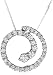 14k Choice of White or Yellow Gold Diamond Journey Circle Pendant (1 cttw, H-I Color, I1-I2 Clarity)