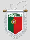 KOO Interactive-Fanion Voiture Portugal - 13 x 15 cm - Blason Ecusson Football