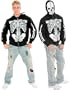 New Men's Teen 40-42 Skeleton Costume Hoodie Sweatshirt