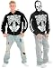 Men's Adult Lg 42-44 Skeleton Costume Hoodie Sweatshirt