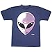 Alien Face Short Sleeve T-Shirt Blue