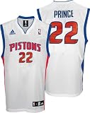Tayshaun Prince Jersey: adidas White Replica #22 Detroit Pistons Jersey