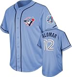 Roberto Alomar Toronto Blue Jays Coastal Blue Cooperstown Tradition Jersey