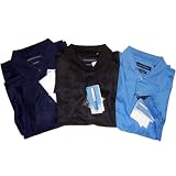 Three Pack Assorted Colors Coolmax Hathaway Men's Golf Polo Shirt