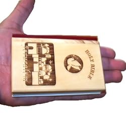 New Testament with Psalms Bible, Olive Wood Cover (English, 627 pages - 4 x 2.7 inches - 1 inch thick) - Small - Purse or Pocket Bible
