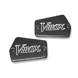 1985-2007 Yamaha V Max VMax 1200 BLACK BILLET FLUID RESERVOIR CAP LOGO ENGRAVED by KapscoMoto