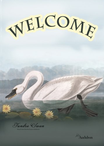 Audubon Garden Flag-Tundra Swan