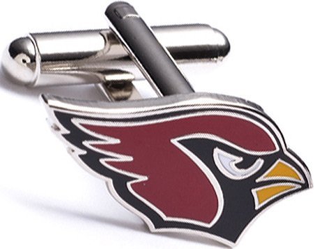 Cufflinks Inc Men's Arizona Cardinals Cufflinks Red/Black/Yellow